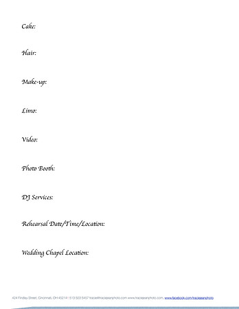 Bridal Consultation Page 2