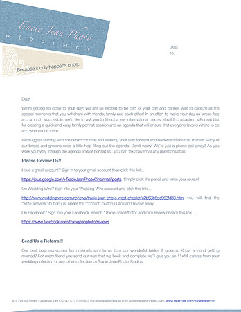 2-3 Months Before Wedding Letter 1