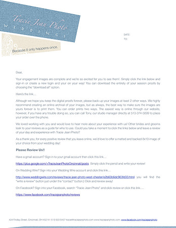 Engagement Session Delivery Letter 1