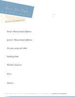 Bridal Consultation Page 1